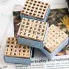 Alfabeto Inglés Sello de Madera Set Sello de Madera para Manualidades DIY Transfronterizo Impresión de Manuales Decoración Simple Sello para Manuales Estilo Ins Personalización