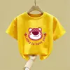 Ropa de Verano de Algodón Puro de Manga Corta para Niñas Estilo 2026 para Niños Medianos y Grandes, Camisetas, Tops, Playeras de Verano Frescos y Lindos
