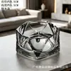 Cenicero Redondo de Vidrio Jingyu Creativo para Hogar Sala de Estar Transparente Venta al por Mayor y al por Menor desde Fabricante con Opción de Logo