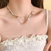 Collar de cuentas Xiaomi coloridas apiladas para mujer, estilo bohemio étnico, cadena de clavícula, elegante y distintivo.