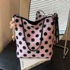 Bolso de Lunares para Mujer, Nuevo Bolso Tote de Verano 2026, Moderno y Popular, Exquisito Bolso Cubo para Hombro Cruzado para Viajes Diarios