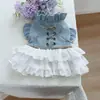 Suministro Directo de Fábrica/Listo para Comercio Exterior Ropa para Mascotas Ropa para Perros y Gatos Linda Moderna Falda de Vaquero de Texas