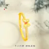 Pulsera de Oro Puzuo Mismo Estilo Oro Arena Cepillado Hebilla Mariposa Diamante para Mujer, Pulsera Mariposa Pequeña Estilo Palacio de Gama Alta