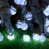 Luces de Ambiente para Tienda de Campaña al Aire Libre con Energía Solar Luces Decorativas Cadena de Luces LED de Bola de Burbujas Luces de Hada Dosel de Cielo Estrellado