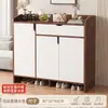Gabinete para zapatos de entrada de casa, almacenamiento multicapa simple integrado en la pared, zapatero de entrada modelo popular 2026