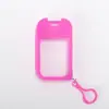 50ml Frasco Spray Estilo Cartão Chaveiro Estojo de Silicone Frasco de Perfume Desinfetante de Álcool Névoa Fina Frasco Vazio Recarregável