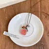 Corea del Sur Moda Nicho Collar Blogger Ojo de Tigre Piedra Manchada Cadena de Uvas Colgante Cadena Larga de Suéter de Alta Calidad