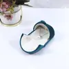 Caja de Terciopelo con Broche de Presión de Doble Apertura, Elegante Caja de Joyería, Set de Cajas para Anillo, Arete, Pulsera, Collar, Al Por Mayor en Stock