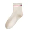 Calcetines de media pantorrilla con bordado de dibujos animados estilo primavera y otoño para mujer, hipoalergénicos, transpirables, cómodos, lindos, casuales, versátiles