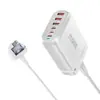Carregador PD de Nitreto de Gálio 200W Multifuncional 120W 3A3 C Carregador de Mesa 160W Adaptador Multiuso 4C2A