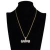Ebay Amazon collar de venta caliente transfronterizo para hombre rapero europeo y americano colgante SAVAGE hip hop collar de circonitas micro incrustadas