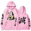 2025 Nuevo Sudadera con Capucha y Bolsillo Estampada Transfronteriza Europea y Americana Moda Demon Slayer Marca de Tendencia para Hombre Venta al por Mayor