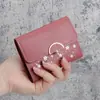 Billetera Corta Nueva para Mujer Estudiante Fresca Estilo Coreano Estampada Linda Mini 70% de descuento Portamonedas Plegable Portatarjetas