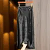 Nova Saia Cauda de Peixe Estilo Chinês Nacional para Mulheres Verão 2026 Nova Cintura Alta Borla Jacquard Retrô Slim Saia de Acetato