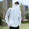 Ropa de Protección Solar para Hombre al por Mayor Malla de Seda Helada Verano Protección UV Delgada Transpirable Enfriamiento Pesca Ala Ancha Ropa de Pesca