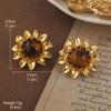 Pendientes Vintage Antiguos de Época Serie de Pintura al Óleo Van Gogh Flor de Aceite Goteante Borla de Perla Pendientes Joker Venta al por Mayor