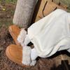 Botas de Nieve Joker de Alto Valor para Mujer 2024 Invierno Nuevas de Caña Alta con Suela Gruesa Forradas de Felpa para Estudiantes Zapatos de Algodón Grueso Zapatos Cálidos