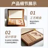 Caja de Cigarros Nueva Transfronteriza Personalizada a Prueba de Humedad y a Prueba de Insectos Caja de Almacenamiento Portátil Caja de Embalaje de Madera Caja de Regalo de Alta Gama Caja de Almacenamiento
