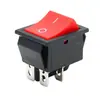 Interruptor em Forma de Barco Kcd 0,2kg Duas Posições Quatro Pinos Seis Pinos Interruptor Basculante Interruptor em Forma de Barco Dupla Via Dupla Via 25*31mm