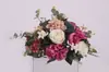 Flor Artificial Huajia Guía de Camino de Boda Bola de Flores Decorativa Rosa Peonía Hortensia Columna Romana Candelabro Decoración de Mesa