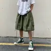 Macacão Verde Militar masculino verão esportivo casual shorts marca de moda shorts finos largos vendas diretas da fábrica masculina