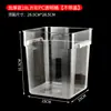 Cubo Cuadrado Transparente de PC Engrosado de Gran Capacidad con Tapa para Uso en Puesto, Adecuado para Almacenar Agua con Azúcar, Hielo Raspado y como Contenedor de Almacenamiento Comercial