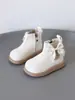 Botines Cortos para Niñas Otoño e Invierno 2025 Nuevo Estilo Coreano Botas de Princesa Infantiles de Moda Suela Blanda para Bebé Estilosas Botas Martin para Exteriores