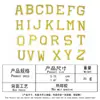 Pegatinas de tela con letras bordadas de colores, adhesivas termofusibles, para manualidades, accesorios de ropa, costura sin costuras, bordes cruzados para planchar, parches con agujeros