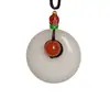 Nuevo broche de seguridad de jade natural Blanco Jade Blanco seguridad colgante para hombre y mujer collar con colgante de jade colgante vintage colgante de jade