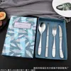 Conjunto de Faca, Garfo e Colher para Bife Ocidental, Colher de Aço Inoxidável, Talheres para Comida Ocidental Atacado