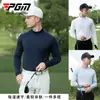 Pgm Ropa de Golf para Hombre Camiseta de Manga Larga Otoño e Invierno Capa Base Deportiva 3A Antibacteriana Absorbente de Humedad Secado Rápido Capa Base