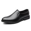 Zapatos de Cuero Genuino para Hombre de Negocios Formal Casual Zapatos de Hombre Otoño e Invierno Nuevo Cuero Vacuno Suela Blanda Estilo Coreano Británico Transpirable Combinable Moda