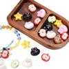 Manzana de Acrílico Corazón Estrella de Cinco Puntas Conejo Cuentas Pulsera DIY Hecha a Mano Cuentas Sueltas Accesorios Dibujos Animados Cuentas con Agujero
