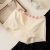 Pantaloncillos tipo bóxer de algodón puro para mujer 2025 Nuevo Entrepierna Antibacteriano Entrepierna Extendida Ropa interior sin costuras para mujer