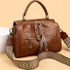 Bolsa Boston personalizada estilo retrô europeu e americano, nova bolsa de ombro transversal, moderna e versátil, bolsa de mão de grande capacidade, personalizável