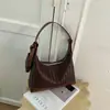 Elegante bolso de mano bandolera Xiaomi con textura tejida de alto valor, bolso simple de nicho, moderno, para el trabajo, para ir al trabajo, bandolera única, de mano