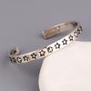 Pulsera de Estilo Japonés-Coreano Popular en TikTok e Internet con Patrón de Estrella de Cinco Puntas para Mujer, Ins, Simple, Versátil, Pulsera Abierta de Estrella, Accesorios de Moda
