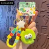 Baimao Original Resina Madera Tallada Estilo Dudu Llavero Creativo Exquisito Muñeca Pareja Llavero Lindo Colgante para Bolsa