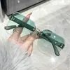 Óculos de Sol Marrom com Borda Lisa para Mulheres, Alta Qualidade, Efeito Emagrecedor, Novo Estilo, Popular no Xiaohongshu, Óculos de Sol com Proteção UV