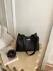 Bolso Cubo para el Trabajo para Mujer, Casual 2026 Nueva Moda Tendencia Patrón de Lichi Estilo Coreano Bolso de Hombro Único Cruzado