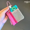 Súper útil monedero mini cordón para teléfono tarjetero multifuncional colgante llave audífono bolsa cuadrada pequeña portátil