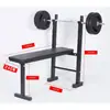 Cama Simple para Levantamiento de Pesas Press de Banca Equipo de Fitness para el Hogar Banco de Levantamiento de Pesas con Barra Rack para Press de Banca Equipo de Fitness para Hombres