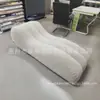 Sofá Perezoso de PVC Flocado Transfronterizo, Plegable y Almacenable, Sillón Reclinable con Respaldo Inflable, Ayuda para la Postura, Ayuda para la Pasión en Forma de S