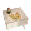 Mesa de noche Tulipán tapete de cuero funda para lavadora de tambor cubierta antipolvo impermeable protector solar refrigerador de una y dos puertas tela