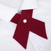 Uniforme Escolar Jk Británico Estilo Coreano Corbata Cruzada Camisa de Negocios con Flor en el Cuello Uniforme de Estudiante para Hombre y Mujer Lazo