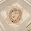 Pulseira Cristal Rosa Natural Estilo Fada Doce Suave Ceroso Raposa de Nove Caudas Leão Despertar Chinês Novo Pulseira Presente para Namorada
