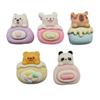 Pastel de Dibujos Animados con Purpurina Panda Cachorro Conejo Accesorios de Resina DIY Adorno para la Cabeza Pasador Funda para Teléfono Móvil Joyería Pegatina para Refrigerador