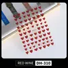 Pegatinas para Uñas de Corazón Personalizables, Lote Mixto de Varios Estilos, Corazón de Color Sólido Simple Versátil Plano, Pegatinas para Uñas DIY Estilo Dh