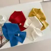 Bufanda cruzada 100% lana hecha por el fabricante para mujer, otoño e invierno, calentador de cuello elegante, bufanda de cuello perezosa, transfronterizo