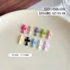 Acessórios de Nail Art Cruzados em Cores Doces, Tachas de Resina Cruzadas Estilo Ins da Moda, Decorações Doces e Legais para Unhas DIY
